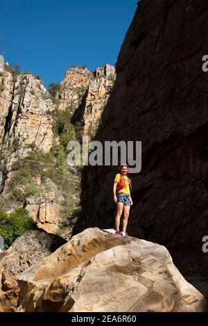 Hiking / kloofing to Cedar Falls, Baviaanskloof, South Africa