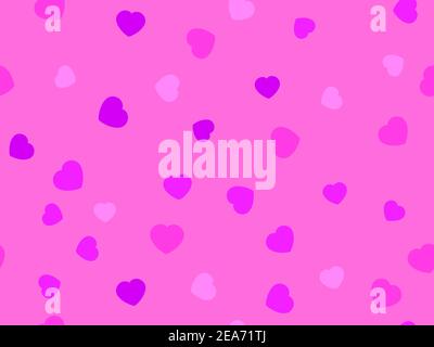 Hearts seamless pattern. Happy Valentine's Day. Background with hearts for greeting card, wrapping paper, promotional items and invitations. Vector il Stock Vector