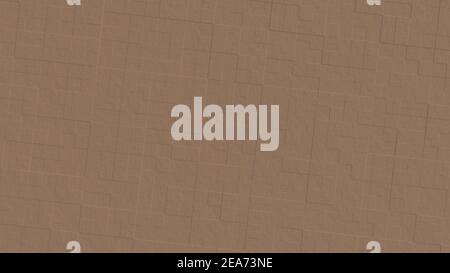Abstract brown square background 3d render Stock Photo