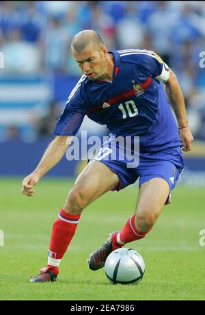 France's Zinedine Zidane during Euro 2004 in Portugal on June 25