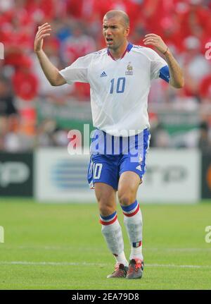 France's Zinedine Zidane during Euro 2004 in Portugal on June 23