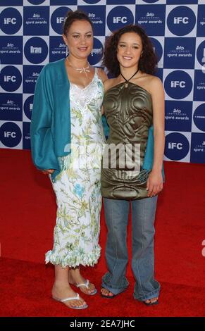 Keisha Castle-Hughes and her mother Desrae Castle-Hughes at the 2004 IFP Independent Spirit Awards in Santa Monica, CA on February 28, 2004. photo by Lionel Hahn/ABACA (pictured: Desrae Castle-Hughes, Keisha Castle-Hughes) Stock Photo