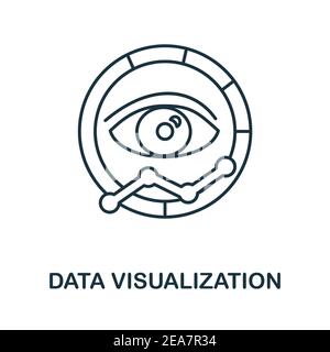 Data Visualization icon. Simple element from business intelligence collection. Creative Data Visualization icon for web design, templates Stock Vector
