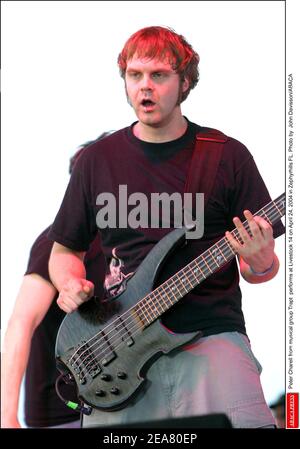 Peter Charell from musical group Trapt performs at Livestock 14 on April 24, 2004 in Zephyrhills FL. Photo by John Davisson/ABACA Stock Photo