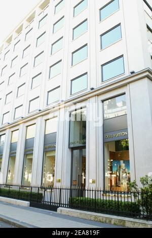 The Louis Vuitton Moet Hennessy store on Avenue Montaigne in