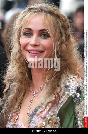 Emmanuelle Beart arriving to the opening ceremony of the 36th American