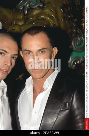 French designer Jean-Claude Jitrois attends Regine's concert at the Folies Bergere in Paris-France on May 13, 2004. Photo by Francois-Xavier Lamperti/ABACA. Stock Photo