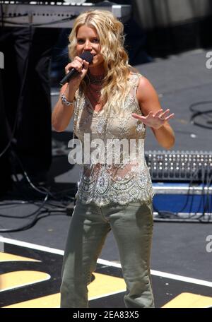 Jessica Simpson Performs On The Good Morning America Summer Concert Series  In New York City, August 6, 2004 Celebrity - Item # VAREVC0406AGAAJ014 -  Posterazzi