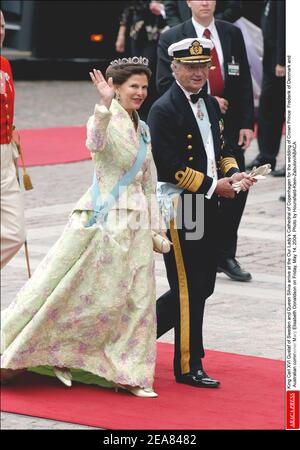 King Frederik X, King Carl XVI Gustaf and Prince Carl Philip watch a ...