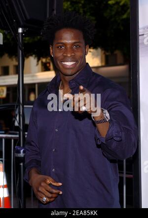 Godfrey arrives on the purple carpet at the Soul Plane premiere held at the Mann Village Theatre in Los Angeles, on Monday, May 17, 2004. (Pictured : Godfrey). Photo by Nicolas Khayat/ABACA. Stock Photo