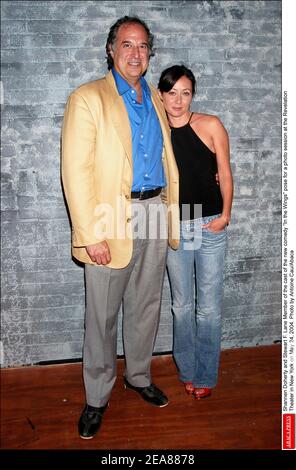 Shannen Doherty and Stewart F. Lane Member of the cast of the new comedy In the Wings pose for a photo session at the Revelation Theater in New York on May 24, 2004. Photo by Antoine Cau/Abaca Stock Photo