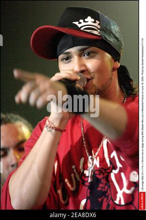 US singer Billy Crawford performs live on stage during NRJ Master Mix Live in Marseille-France on June 16, 2004. Photo by Gerald Holubowicz/ABACA. Stock Photo