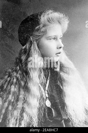 Photograph shows Queen Maria of Yugoslavia. She married King Alexander I of Yugoslavia in Belgrade on June 8th, 1922 Stock Photo