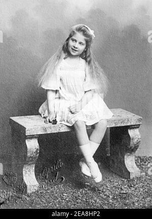 Photograph shows Queen Maria of Yugoslavia. She married King Alexander I of Yugoslavia in Belgrade on June 8th, 1922 Stock Photo