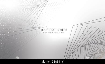 Defocused Abstract Gray Technology Background Stock Vector