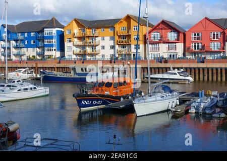 Exmouth Marina, East Devon, England, UK Stock Photo