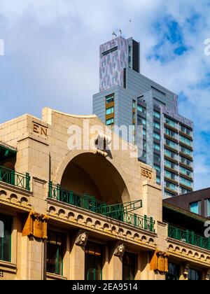 The Dancehouse art deco building Oxford Road Manchester England UK built 1930 designed by Pendleton and Dickson for property developer Emmanuel Nove. Stock Photo