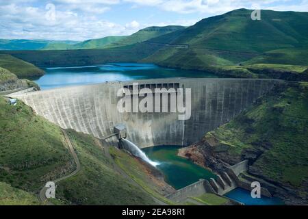 Katse dam in Lesotho Stock Photo