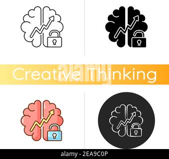 Growth mindset icon Stock Vector