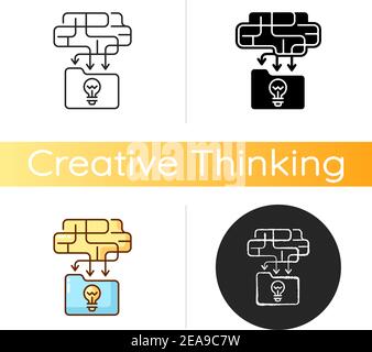Organizing information icon Stock Vector