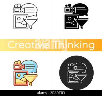 Analyzing information icon Stock Vector