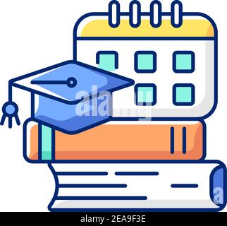 Bootcamp RGB color icon Stock Vector
