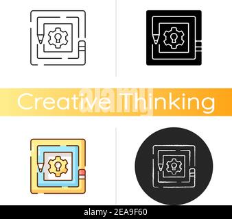 Taking on challenges icon Stock Vector