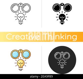 Fresh perspective icon Stock Vector