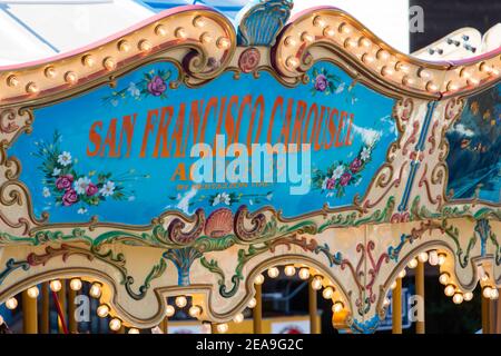 San Francisco Carousel at Pier 39 Stock Photo