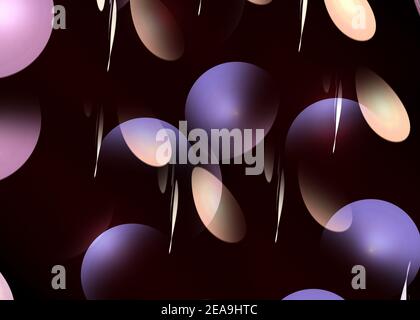 Computer abstract background with iridescent multi-color structure, liquid ripples, metallic reflection, esoteric aura spectrum. For creative projects Stock Photo