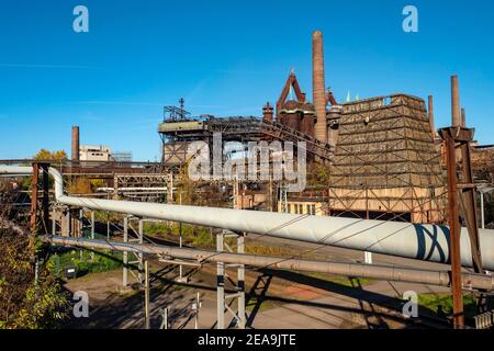 World Heritage Site Völklinger Hütte, Völklingen, Saarland, Germany Stock Photo