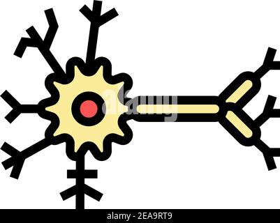 biological model neural network line icon vector illustration Stock ...