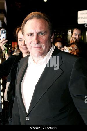 French actor Gerard Depardieu attends the French NRJ cine awards held at Le Grand Rex in Paris, France on September 30, 2005. Photo by Laurent Zabulon/ABACAPRESS.COM Stock Photo
