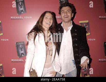 French humorist Michael Youn and his spanish girlfriend Elsa Pataky attend the launch party for the promotion of the new DVD 'Pluskapoil' at the Cabaret Pluskapoil in Paris, France on November 02, 2005. Photo by Giancarlo Gorassini/ABACAPRESS.COM Stock Photo