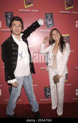 French humorist Michael Youn and his spanish girlfriend Elsa Pataky attend the launch party for the promotion of the new DVD 'Pluskapoil' at the Cabaret Pluskapoil in Paris, France on November 02, 2005. Photo by Giancarlo Gorassini/ABACAPRESS.COM Stock Photo