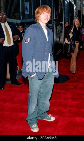 Actor and cast member Rupert Grint arrives at the U.S. premiere of 'Harry Potter and the Goblet of Fire' held at the Ziegfeld theatre in New York, on Saturday November 12, 2005. Photo by Nicolas Khayat/ABACAPRESS.COM Stock Photo