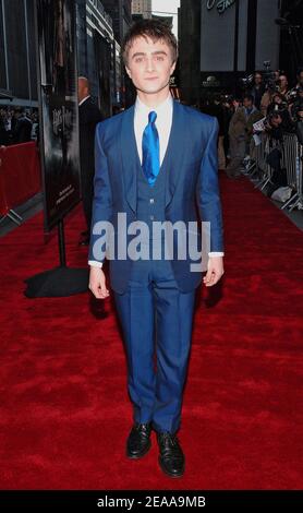 Actor and cast member Daniel Radcliffe arrives at the U.S. premiere of 'Harry Potter and the Goblet of Fire' held at the Ziegfeld theatre in New York, on Saturday November 12, 2005. Photo by Nicolas Khayat/ABACAPRESS.COM Stock Photo