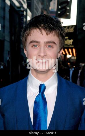 Actor and cast member Daniel Radcliffe arrives at the U.S. premiere of 'Harry Potter and the Goblet of Fire' held at the Ziegfeld theatre in New York, on Saturday November 12, 2005. Photo by Nicolas Khayat/ABACAPRESS.COM Stock Photo