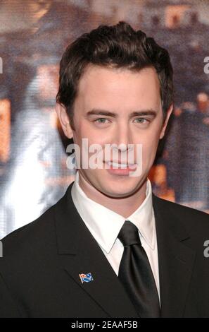 American actor and cast member Colin Hanks (Tom Hanks son) poses for pictures as he arrives at the 'King Kong' World Premiere held at the Loews E-Walk and AMC Empire theatre, off Times Square, in New York, on Monday December 5, 2005. Photo by Nicolas Khayat/ABACAPRESS.COM Stock Photo