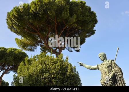 statue of Ceasar in Rome, Italy Stock Photo