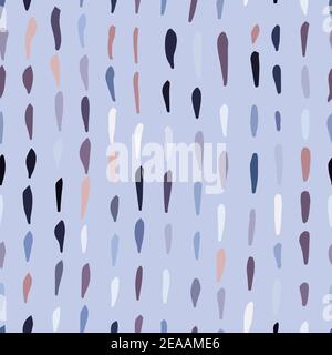 Colorful spots, brush strokes made with ink. Grunge shapes and silhouettes for your design. Seamless vector pattern Stock Vector