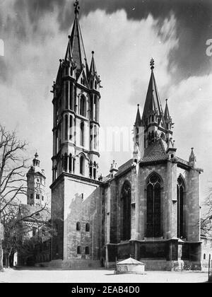 Naumburg Cathedral from NW. Stock Photo