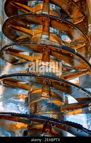 Spiral screw classifier. Mining and processing plant. Stock Photo