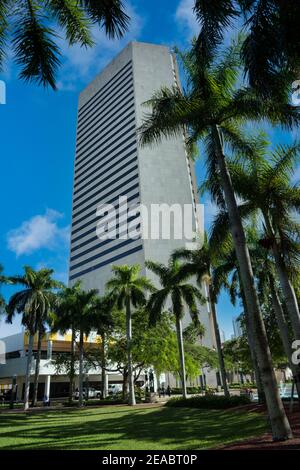 The Stephen P. Clark Government Center in downtown Miami, Florida. Stock Photo