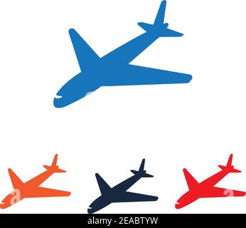 Airplane logo Template vector illustration icon designPlane Icon Vector. Stock Vector