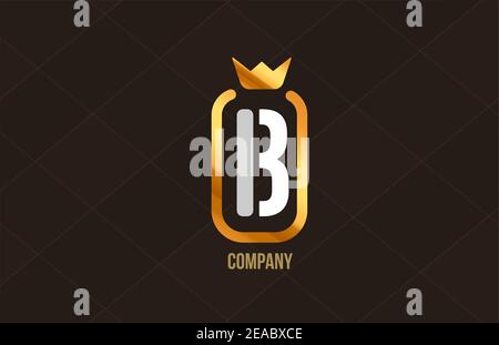 B alphabet letter logo icon for company in black and white. Creative badge  design with king crown wings and shield for corporate and business Stock  Vector Image & Art - Alamy