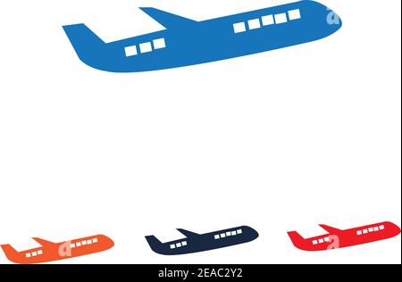 Airplane logo Template vector illustration icon designPlane Icon Vector. Stock Vector