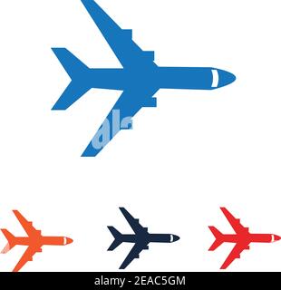 Airplane logo Template vector illustration icon designPlane Icon Vector. Stock Vector