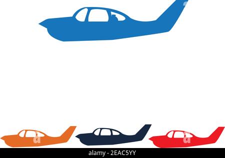 Airplane logo Template vector illustration icon designPlane Icon Vector. Stock Vector