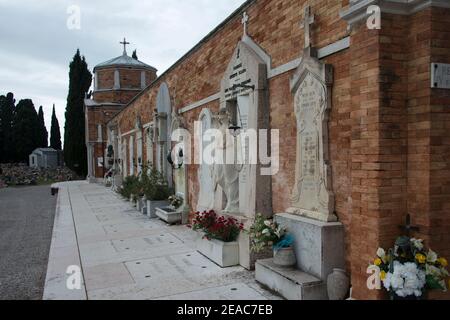 San Michele cemetery island, Venice Stock Photo